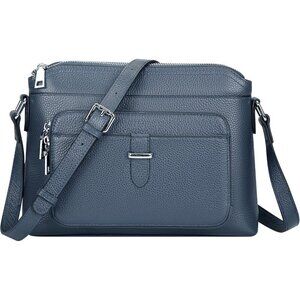Genuine Leather Crossbody Bag for Women Small Handbag with Card Slots